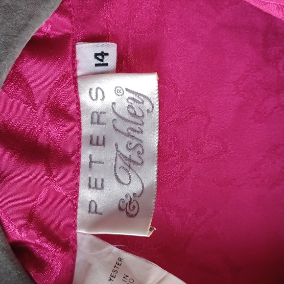 Peters and Ashley Pink Satin Floral Design 💗 size 14 - Picture 2 of 7